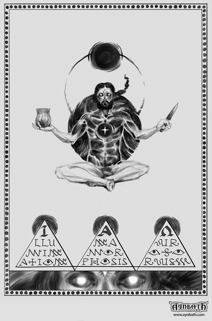 new moon ritual magick, spiritual painting